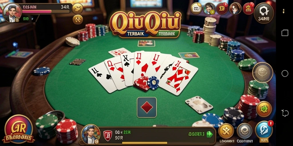 Tampilan gameplay menarik dari game QiuQiu 34R.