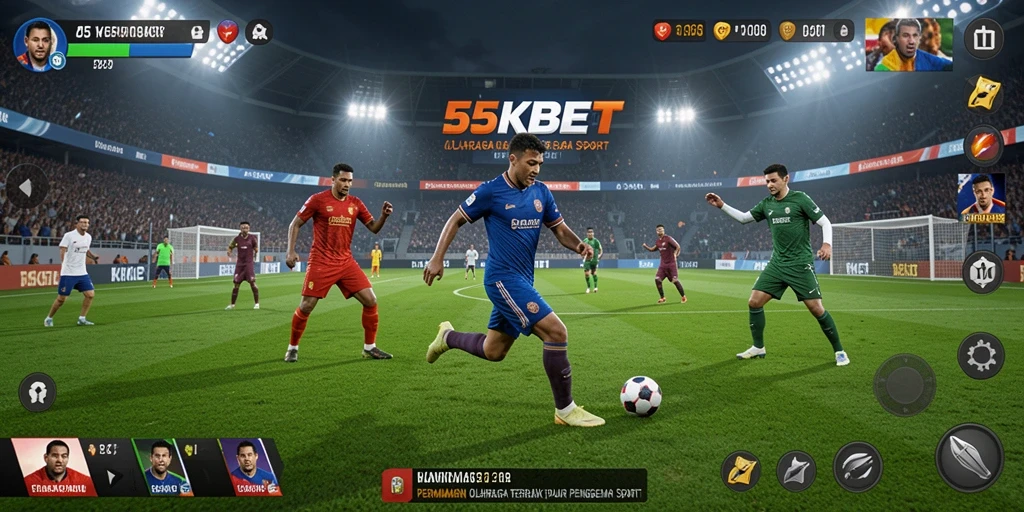 Tangkapan layar dari gameplay seru di 55KBET.