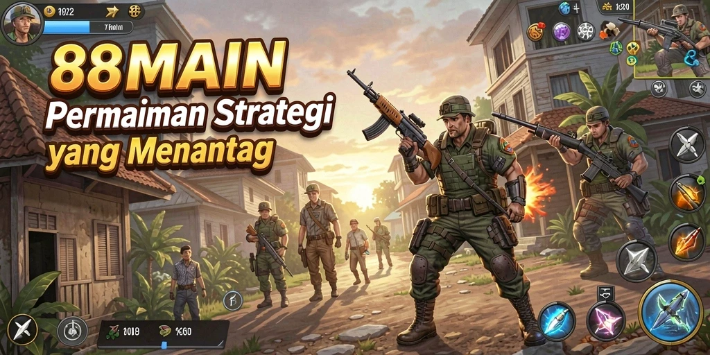 Tampilan gameplay menegangkan dalam <strong>88MAIN</strong> yang penuh strategi.
