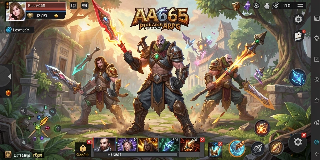 Gameplay seru di dunia fantasi penuh tantangan.