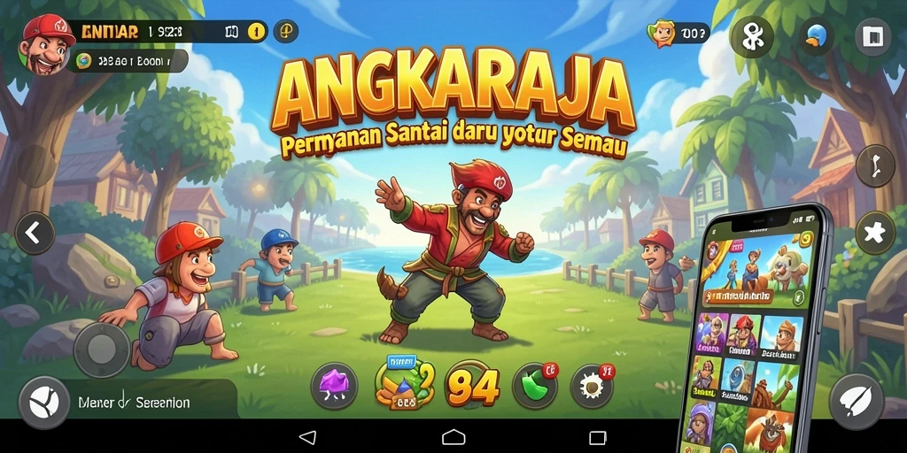 Tangkapan layar gameplay <strong>ANGKARAJA</strong> menampilkan pengalaman bermain yang seru dan menantang.