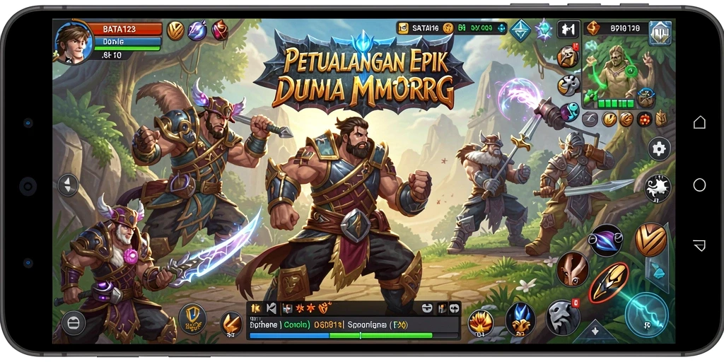Tampilan avatar dan pertarungan epik di BATA123.