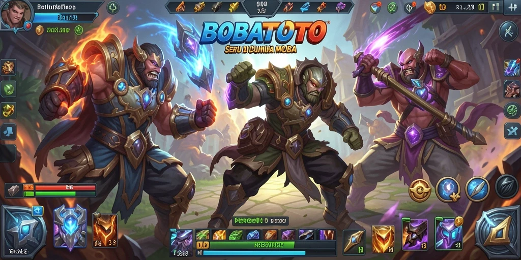 Gameplay epik di BOBATOTO dengan aksi MOBA yang mendebarkan.