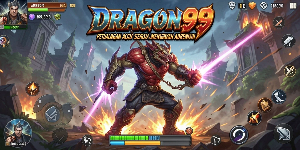 Screenshot gameplay DRAGON99 dengan aksi seru dan menegangkan.