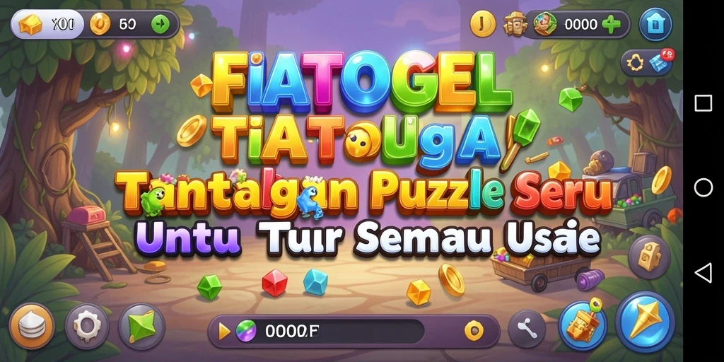 Tangkapan layar gameplay FIATOGEL menampilkan momen seru saat menyelesaikan puzzle.