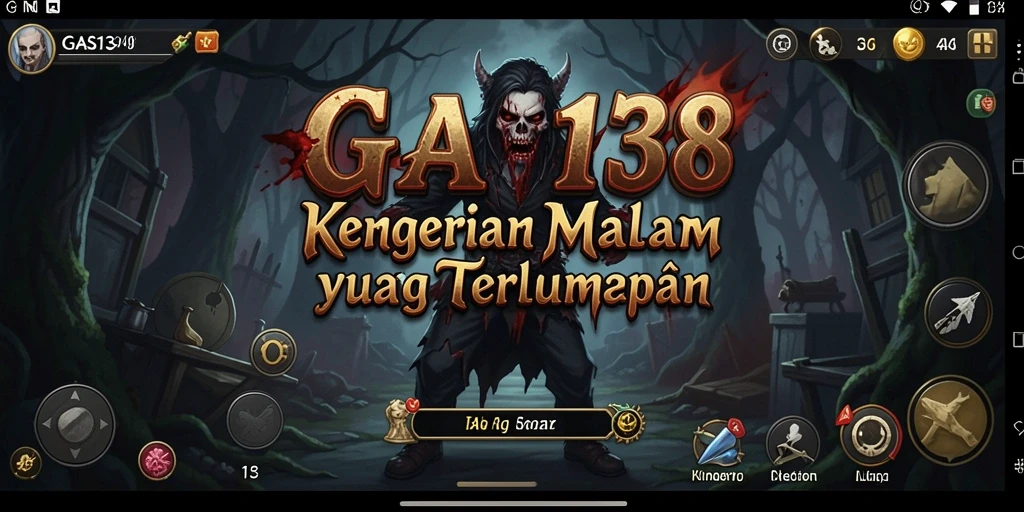 Screenshot GAS138 menampilkan suasana mencekam saat menjelajahi tempat angker.