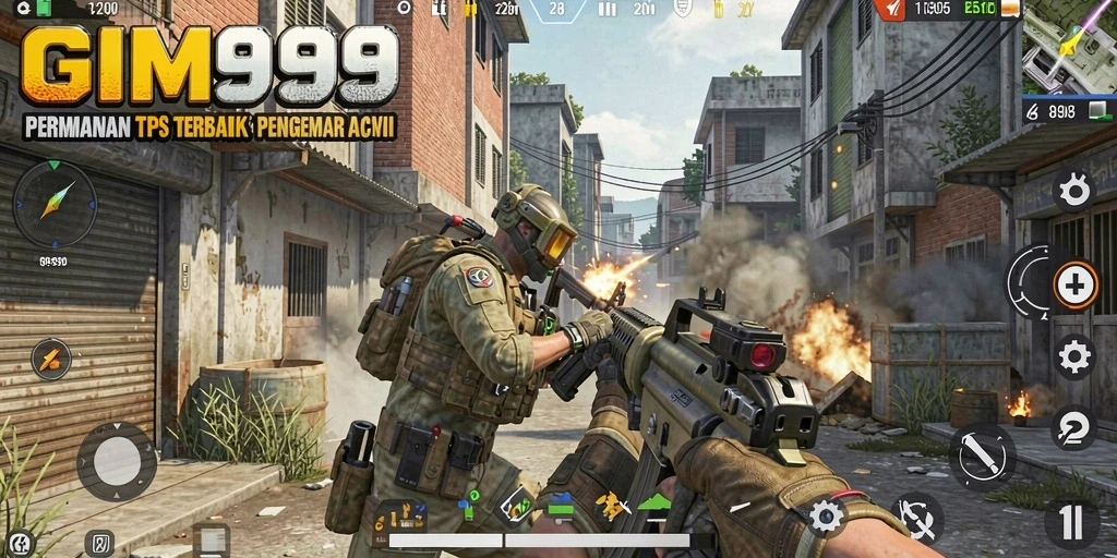 Gameplay GIM999 yang seru dalam mode TPS dengan aksi mendebarkan.
