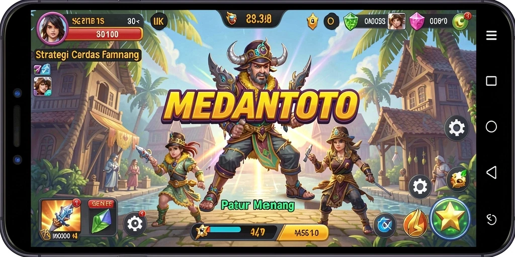 Tampilan menarik dari gameplay strategis MEDANTOTO.