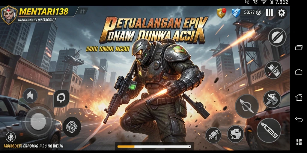 Tampilan gameplay MENTARI138 yang menegangkan dan penuh aksi.