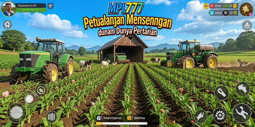 Tampilan gameplay MPL777 yang menarik dengan berbagai aktivitas pertanian.
