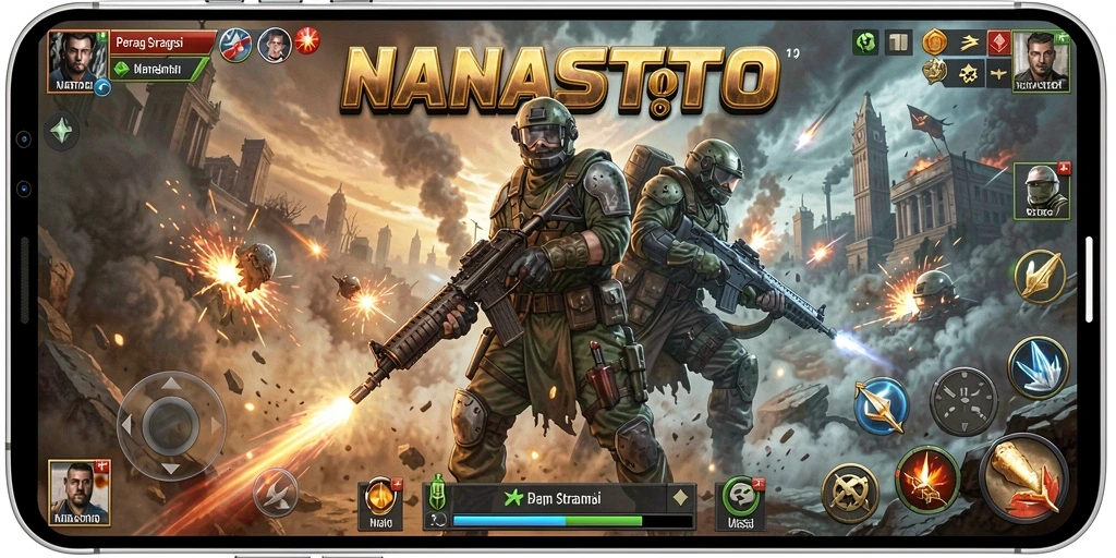Gameplay SLG yang seru dan menegangkan dalam NANASTOTO.
