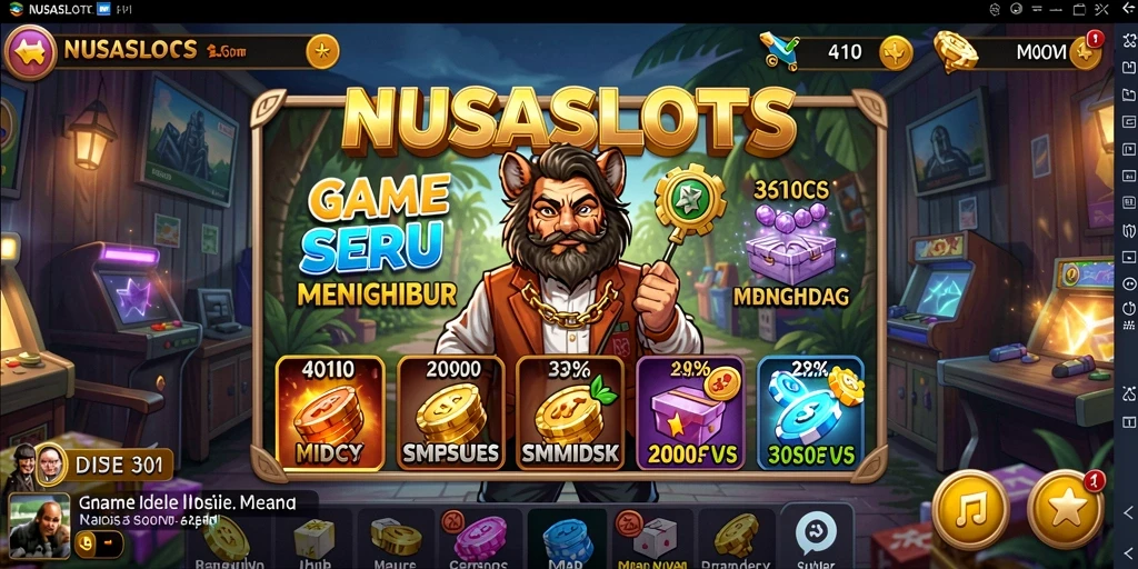 Menampilkan gameplay seru dan grafik menarik dari NUSASLOTS.