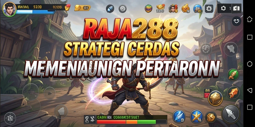 Tampilan menarik dari gameplay RAJA288 dengan pertempuran strategis.