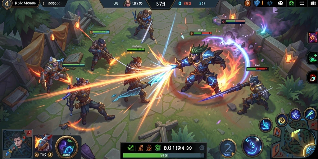 Screenshot gameplay RP79 yang menunjukkan pertempuran intens dan strategi yang mendebarkan.