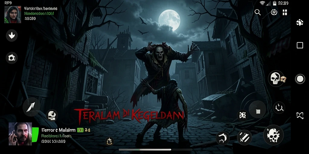 Screenshot gameplay RR89 menunjukkan suasana menyeramkan dan menegangkan.