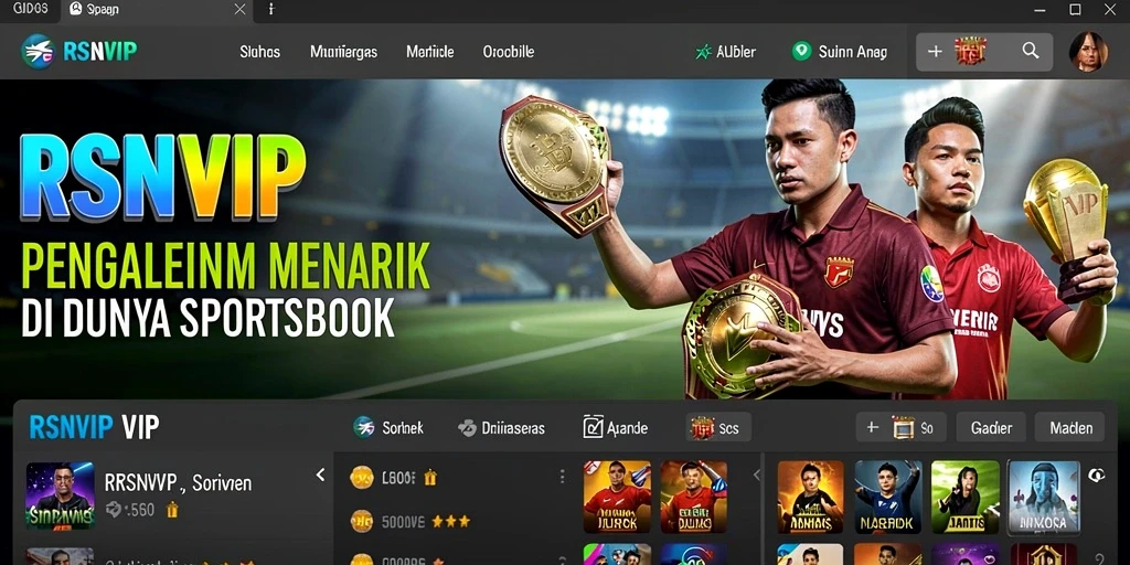 Tampilan menarik dari gameplay Sportsbook di RSNVIP.