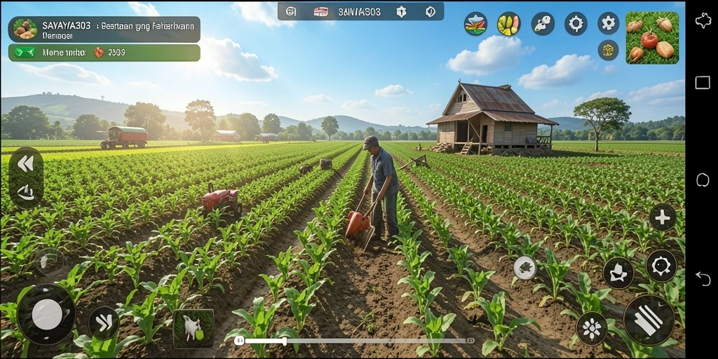 Tampilan gameplay SAVAYA303 yang memikat saat bercocok tanam.